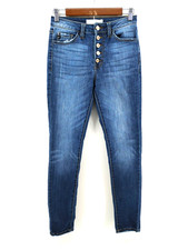 Kancan Candice High Rise Super Skinny Jeans Curvy Womens size 3/25 Button Fly