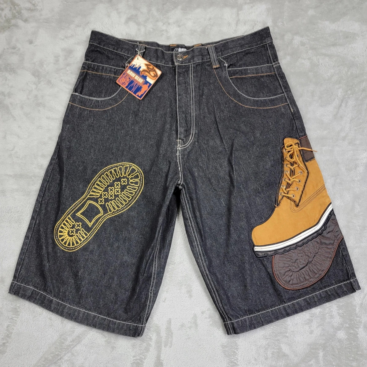 Raw Blue Denim Regular Size Shorts for Men for sale | eBay