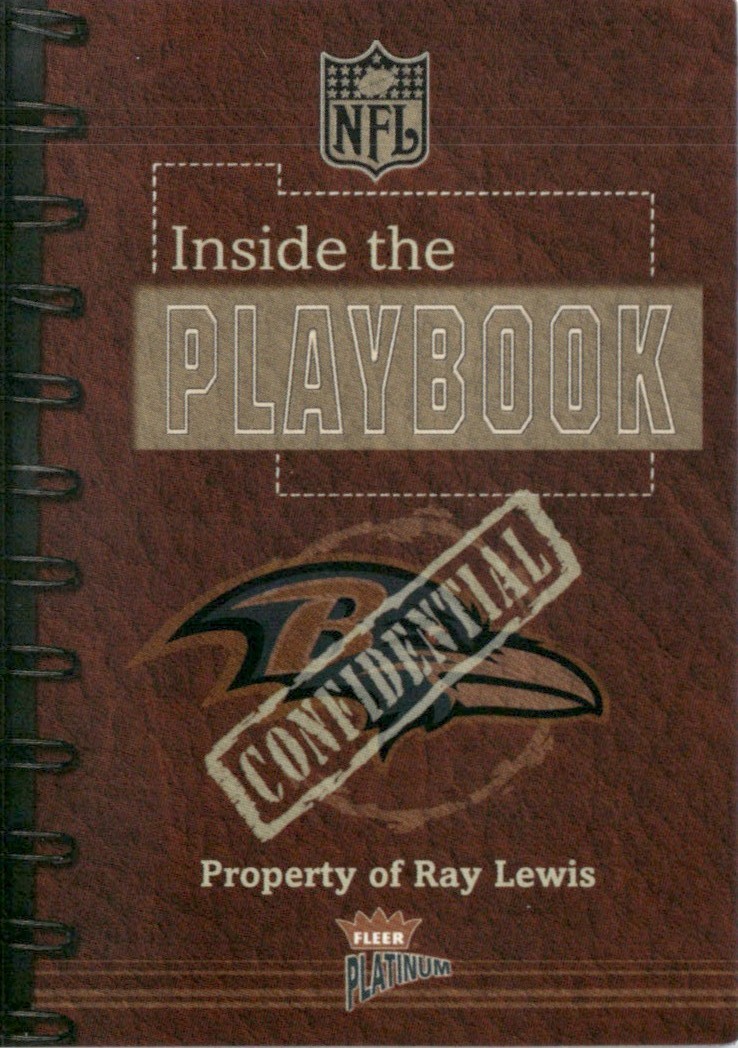 Ray Lewis 2002 Fleer Platinum Inside the Playbook /400 Baltimore Ravens