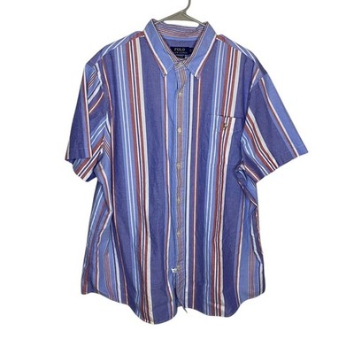 Polo Ralph Lauren XXL Classic Fit Multi Striped Short Sleeve Button Down