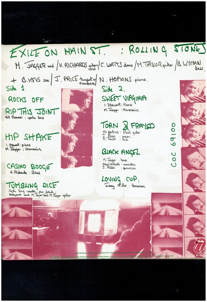 ROLLING STONES EXILE ON MAIN STREET 1972 ROLLING STONES RECORDS VINYL  ALBUM - Image 2 of 3