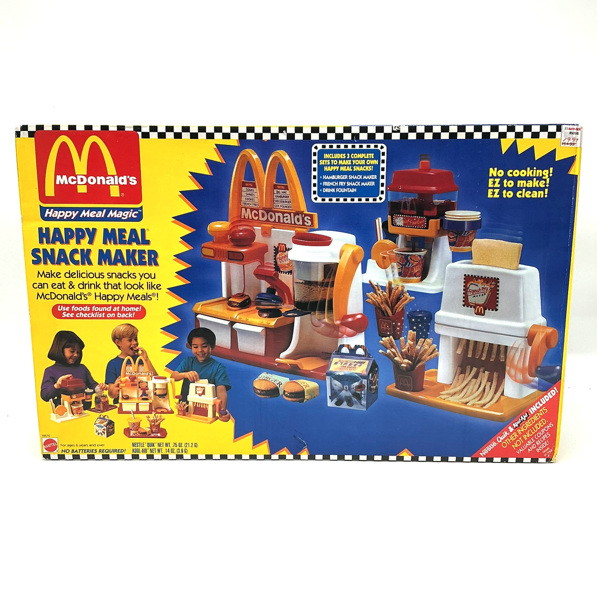 1993 Mattel McDonald's HAPPY MEAL MAGIC SNACK MAKER - Burger, Fry