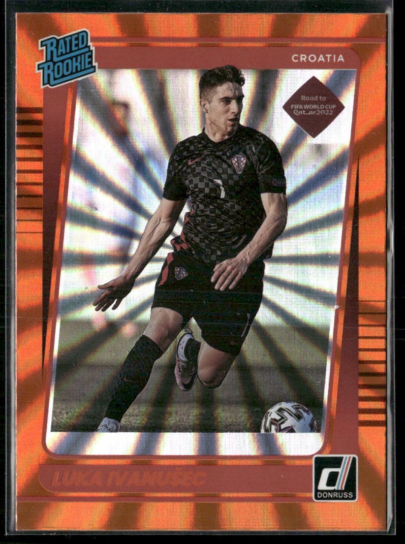 Luka Ivanusec 2021-22 Donruss Orange Laser Rated Rookie #200