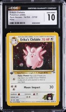 2000 POKEMON GYM HEROES HOLO-1ST EDITION #3 ERIKA'S CLEFABLE CGC 10 GEM MINT on eBay
