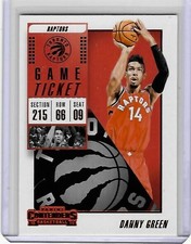 Toronto Raptors DANNY GREEN 2018-19 Contenders GAME TICKET RED Basketball Card