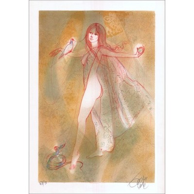 VALADIÉ Jean-Baptiste - Original Lithographie ''Ève des Eves'' 55x39cm