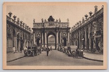Cartolina d'epoca Nancy France Arco di Trionfo Rue Héré di A. Humbot