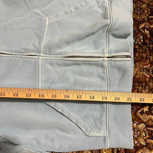 Felpa con cappuccio e zip piccola Y2K blu Bella Couture - Foto 5 di 5