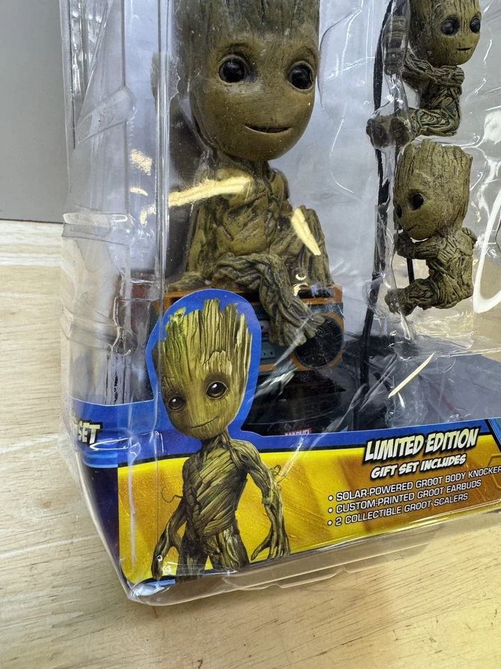 NECA Guardianes de la Galaxia 2 Edición Limitada Niños Energía Solar Groot Auriculares Foto 2 de 4