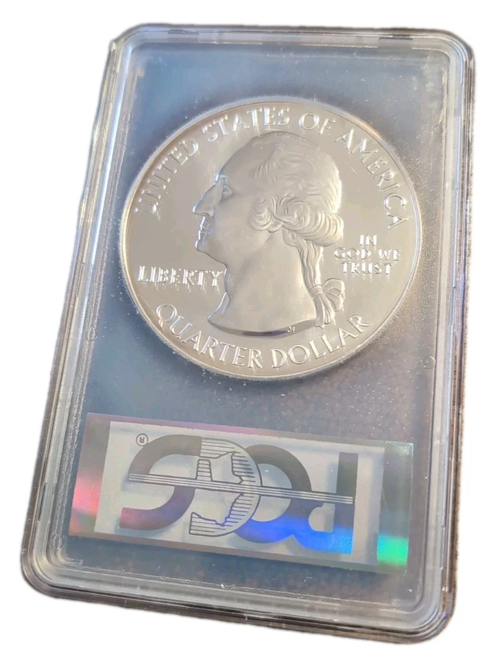 2010 Mount Hood ATB 5 oz Silver Quarter 25c PCGS MS68PL First Strike - Image 3 of 4