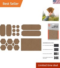 Tenacious Tape Nylon Gear Repair Patches - 19 Assorted Sizes, Coyote Color