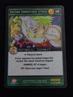 DBZ Dragon Ball Z TCG Panini Vengeance U98 Saiyan Terrifying