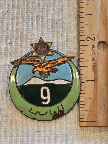 WWII Vichy French 9th Algerian Rifle Aviation Regiment Type 1 48 mm Badge L@@K!!