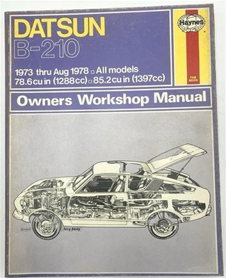 Manuel De Réparation Automobile Haynes Datsun B210 1973-1978 Livre D'Atelier - Photo 1/4