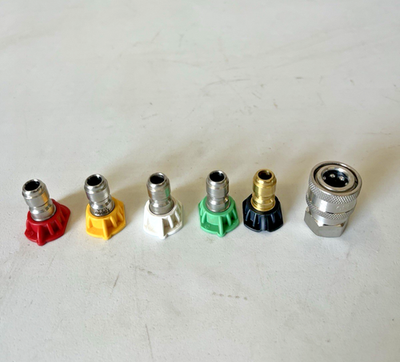 #ad #ad #4.5 Orifice Pressure Washer Nozzle Soap Nozzle 1 4” Stainless Steel Socket NPT $48.14