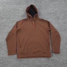 Lululemon Hoodie Mens M Brown City Sweat Thermo Performance Pullover Gym Train