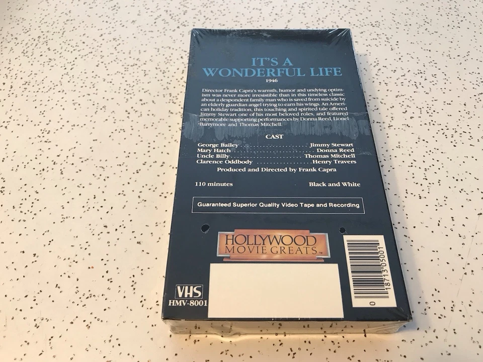 It's a Wonderful Life  Hollywood Movie Greats.  VHS  Brand New And Sealed - Image 2 of 4