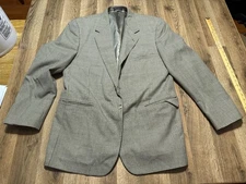 Marco Careth Jacket, Men's Size XL, Blue Brown Grey, Button Up Buttons Blazer