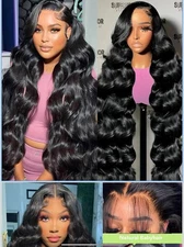 8 inch 13x6 Body Wave Lace Front Wigs Human Hair Pre Plucked with Baby Hair Body