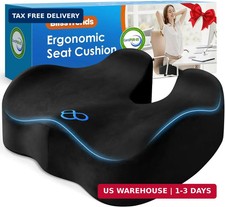 Seat Cushion,Thick Memory Foam Cushions for Office Chair, Car Seat, Airplane, Re