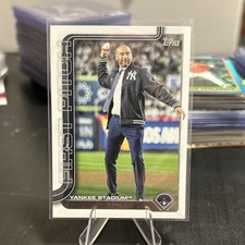 Topps 2025 Update Series First Pitch Derek Jeter Yankees Insert FPU-8