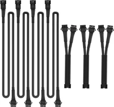 Extension Cable Black 2ft 4pk for Lights