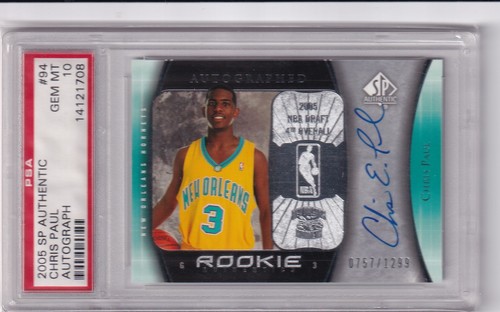 Chris Paul [Limited Rookie Auto.Jer.] #94 2005 SP Authentic card
