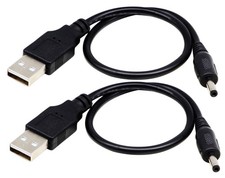 USB 2.0 A Male to DC 3.5x1.35mm Adapter Cable 28CM 5V - Power for Tablets, CCTV