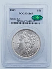 1885 Morgan Silver Dollar PCGS & CAC MS65 - T112