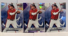 2025 Bowman's Best Matt Olson #20 Purple Refractor /250 & Bonus Refractor & Base