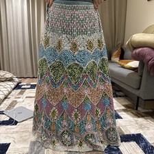 Lehenga Saree Choli Fully Stitched Mirror Work, UK