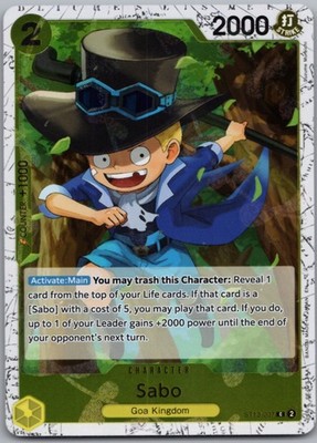 Sabo - (Pirate Foil) C Premium Booster -The Best- Vol. 2 ST13-007 NM