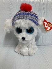 Ty Beanie Boos💜Sleighbell The Dog 6" New MWMT's