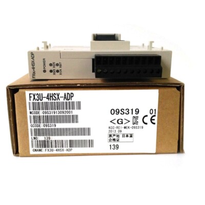 FX3U-4HSX-ADP New Sealed Mitsubishi PLC Module FX3U-4HSX-ADP IPCS
