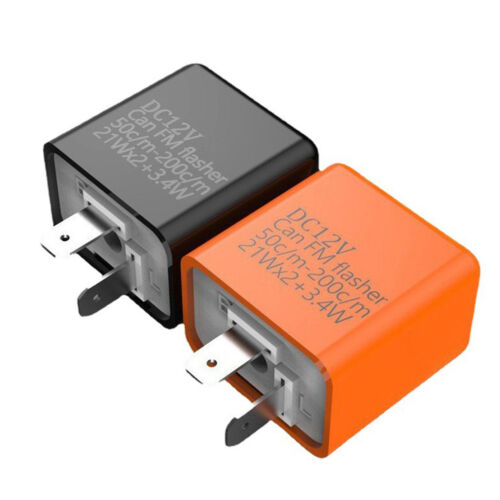 LED Adjustable Motorcycle Flasher Relay Turn Signal Indicator Flash 2 Pin 12V