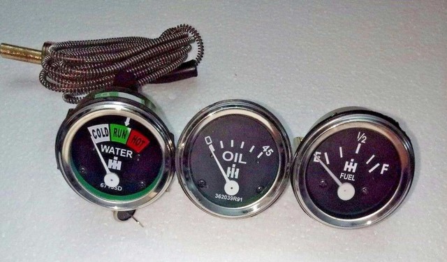 IH Farmall 460 560 Gas / Diesel Temperature Oil Pressure Fuel Gauge IH Farmall 460 560 Gas / Diesel Temperature Oil Pressure Fuel Gauge
