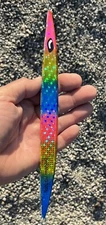 500g  Banana  Jigs  BLUEFIN TUNA KNIFE JIGS - Heavy Bft Vertical Rainbow Lure