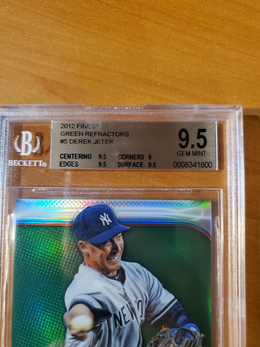 2012 Topps Finest - Derek Jeter #5 Green Refractor /199 for