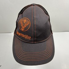 JAGERMEISTER Hat Baseball Cap Orange Stag Logo Adjustable Snapback Distressed