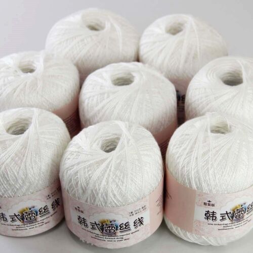 Aipeng 8ballsx50g Hand DIY Wear Cotton Lace Crochet Shawl Knitting Yarn 12