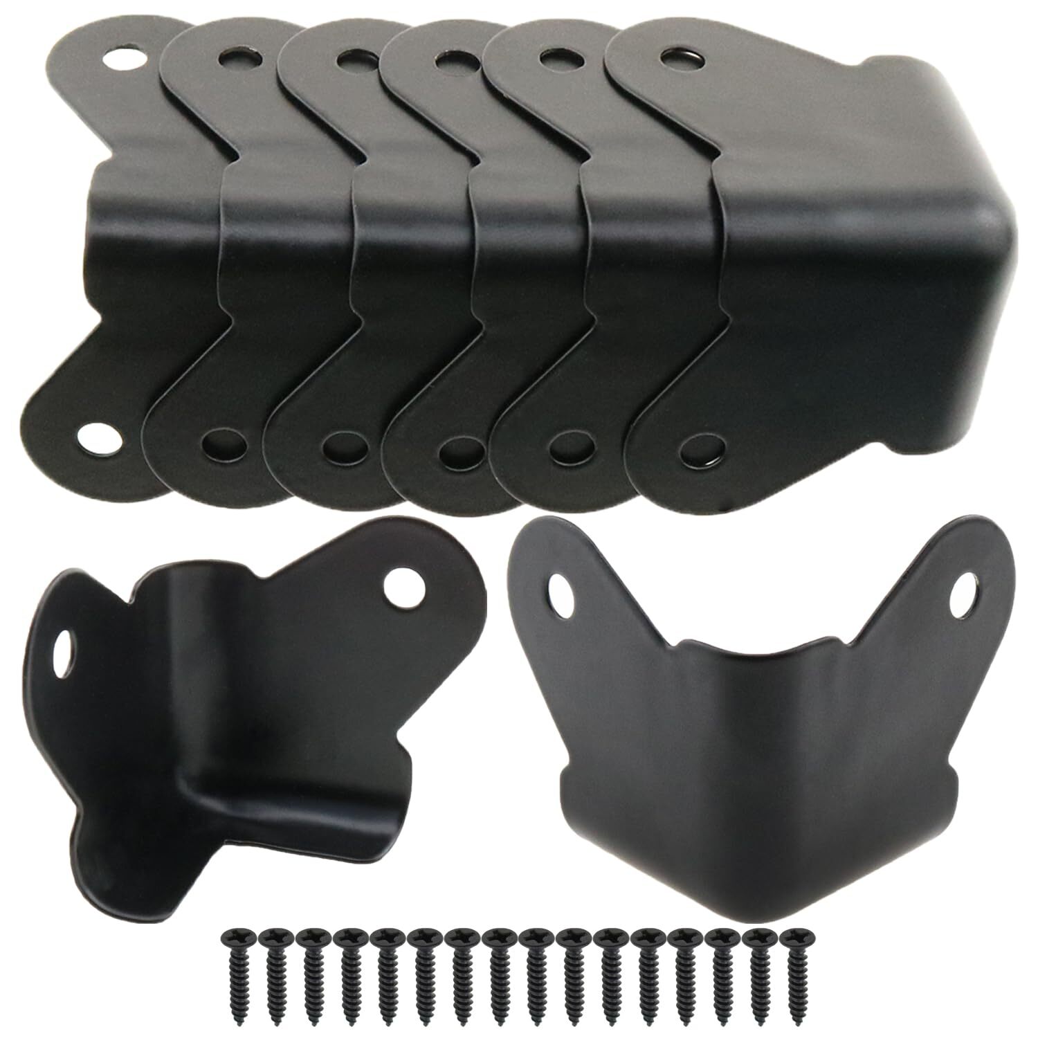 8PCS Textured Steel, Edge Protection Box Corner Protector, Powder Coat Corner...