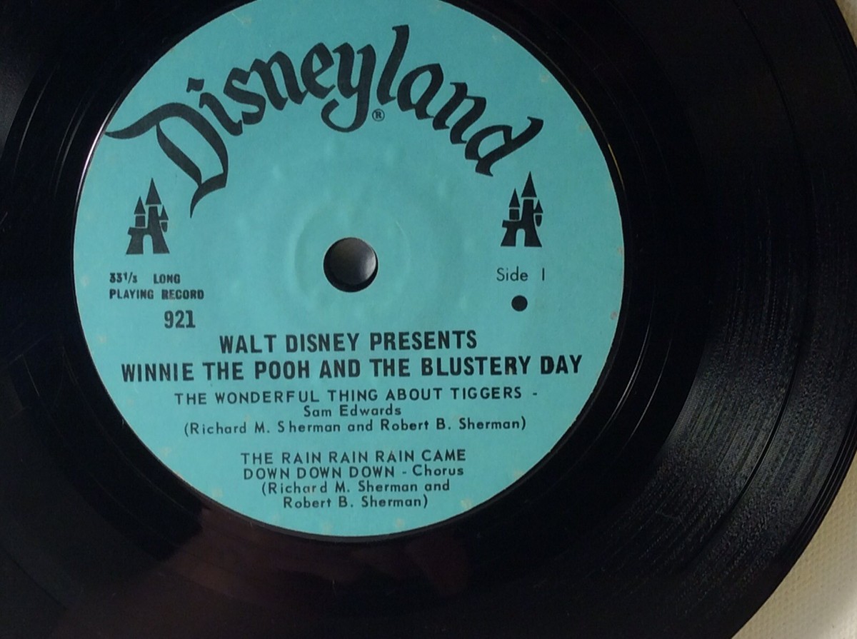 Disneyland Winnie The Pooh & The Blustery Day 33 Rpm 7 Inch Vinyl