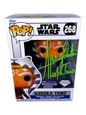 ASHLEY ECKSTEIN Signed Diamond AHSOKA FUNKO POP Star Wars Autograph JSA COA Cert