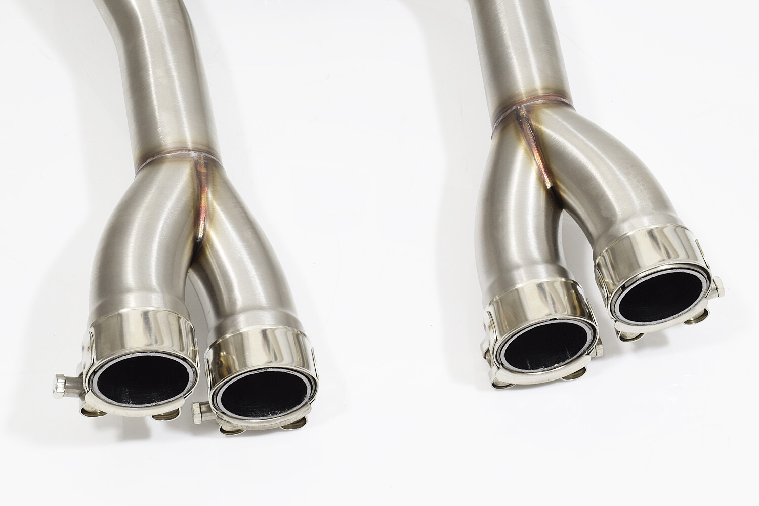 Black Widow Exhausts GSX 1400 Exhaust Downpipes & Collector Box for