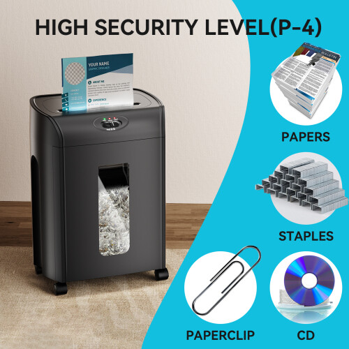 15-Sheet Cross Cut Paper Shredder Duty Paper/CD/Card Home Ultra Quitet Shredder-image