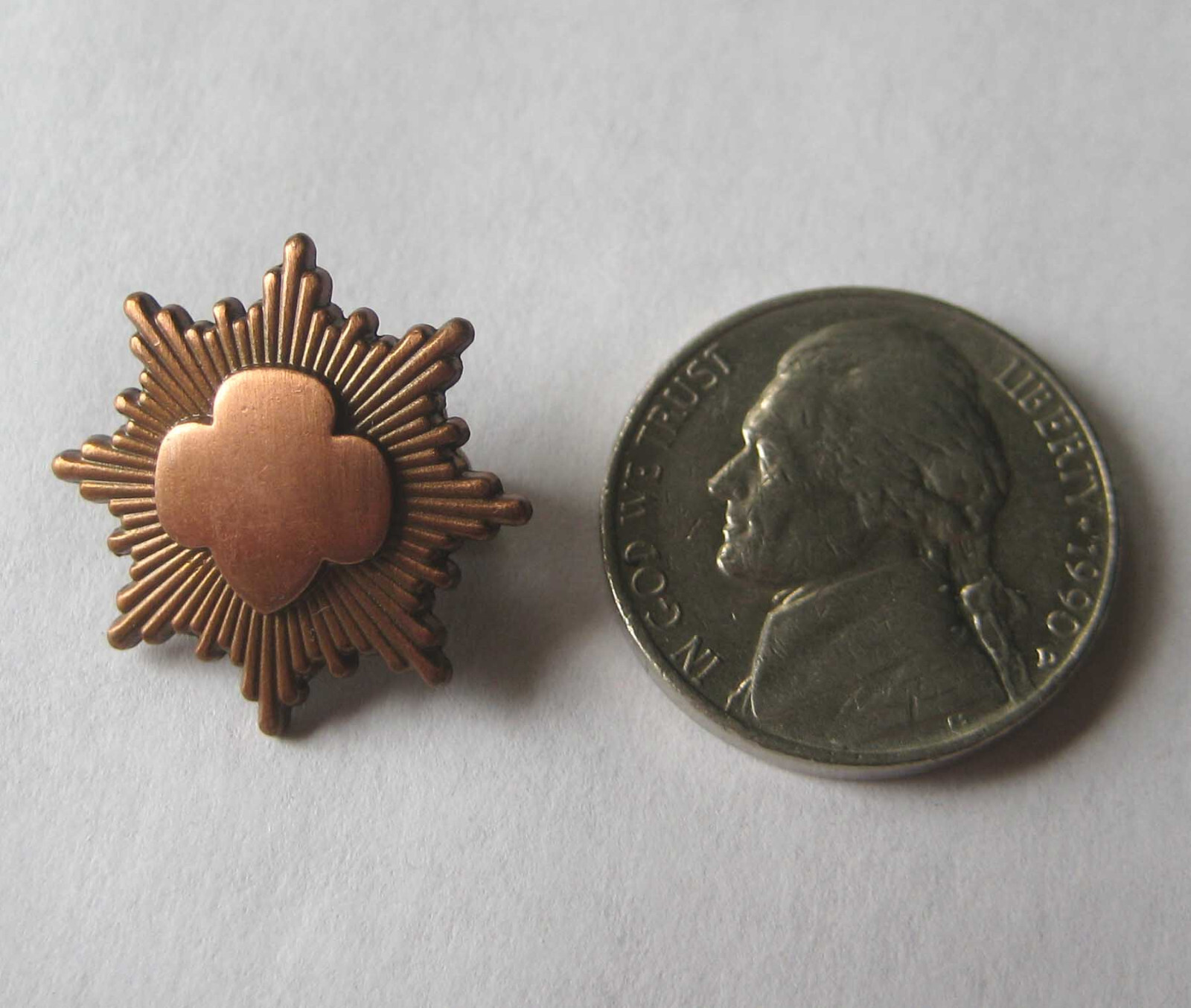 New Style Post2011 Girl Scout BRONZE AWARD PIN Junior Highest Earned