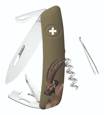 SWIZA D05 HUNTING COLLECTION POCKET KNIFE MULTITOOL w SAW / IBEX - CAPRICORN NEW