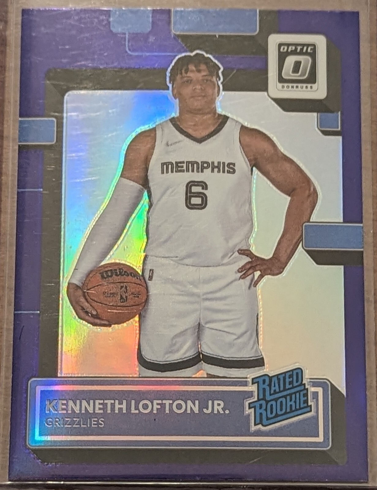 KENNETH LOFTON JR. 2022 Donruss Optic Purple Prizm Rated Rookie #202 RC