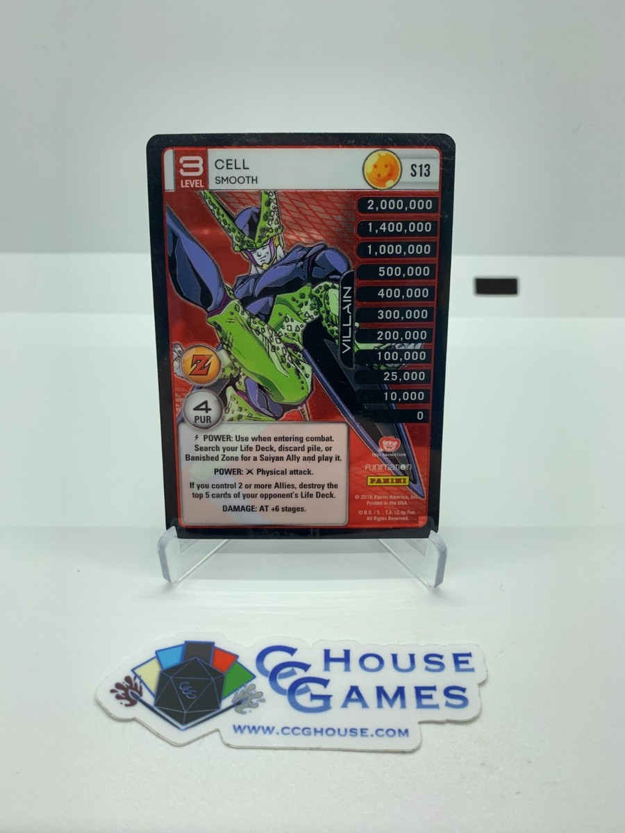 DBZ TCG - Cell Smooth Level 3 S13 Panini: Awakening High Tech Foil