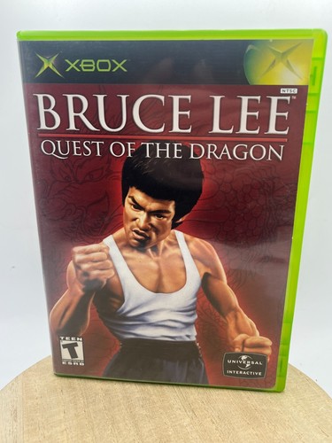 Bruce Lee Quest of the Dragon Xbox OG Complete CIB w/ Manual & Reg. Card Tested